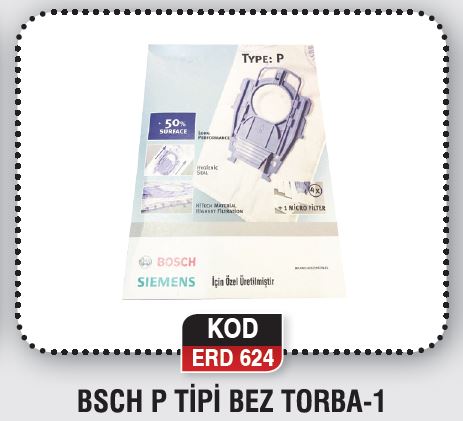 BSCH P TİPİ BEZ TORBA-1 ERD 624